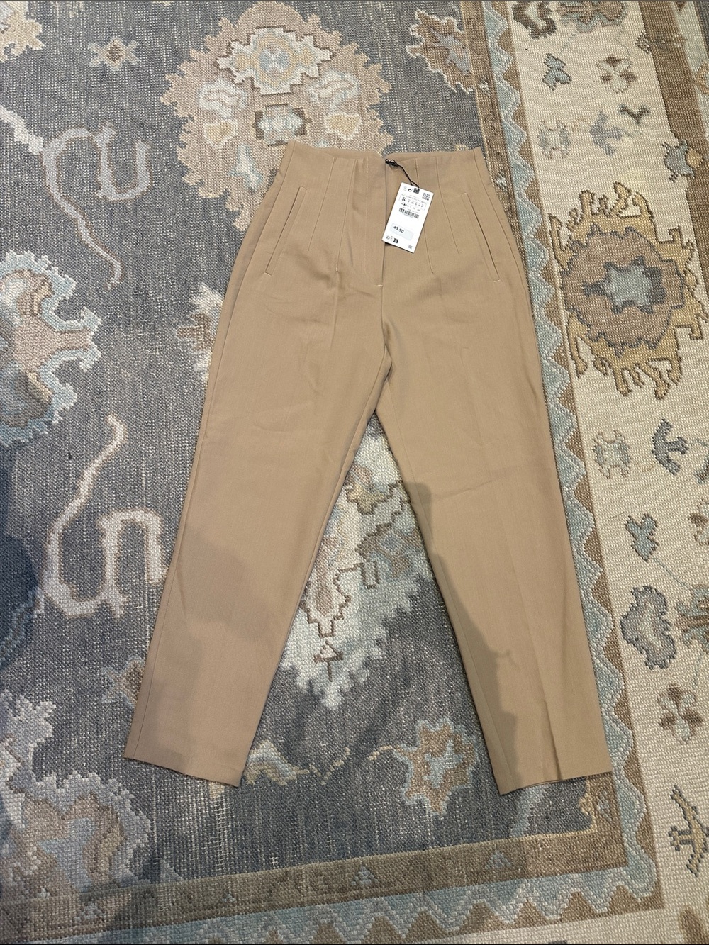 Zara NWT Tailored High-Rise Women’s Pants - Tan